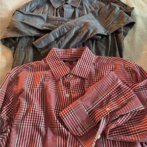 Set of two men’s Banana Republic long sleeve shirts